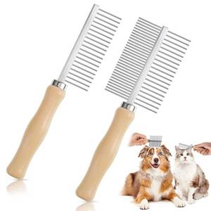 Peine para Mascotas con Acabado Antiestático, Diseño de Dientes Largos para Desenredar el Pelo y Cuidar el Pelaje Profundo - Product Image 1