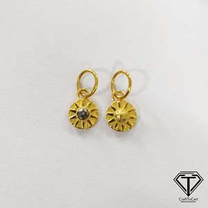 Juego de 5 Piezas de Dijes de Plata de Ley 925 con Certificación IGI, Diseño de Luna y Estrella con Incrustaciones de Diamantes - Product Image 4