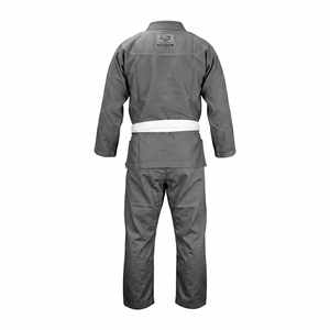 Kimono de Jiu-Jitsu Brésilien (BJJ) Gris Foncé Personnalisé en Gros, Tissage Perlé, Ensemble Uniforme, Fabricant de Matériel d'Arts Martiaux en Gros - Product Image 2