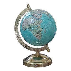 Globo terráqueo moderno con base metálica y pieza decorativa para el hogar y la oficina - Product Image 1