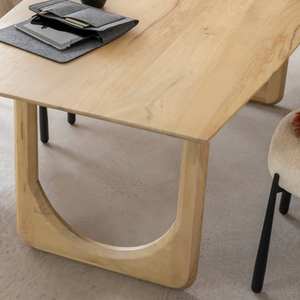 Table à manger Vandana Solace en bois de manguier et mérinos - Product Image 6