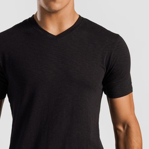 T-shirts pour hommes à manches courtes, coupe ajustée, de qualité supérieure, respirants, écologiques, confortables et légers, avec logo personnalisé en gros - Product Image 3