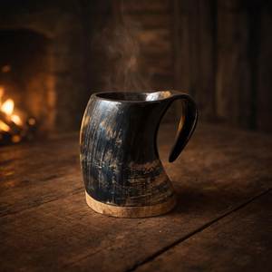 Cuerno para beber hecho a mano, estilo vikingo, muy demandado, para amantes de la cerveza y la cerveza sin gas, disponible a precio de fábrica desde India. - Product Image 5