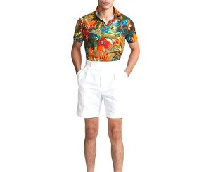 Nouvelle mode personnalisée : Chemise tricotée en polyester/coton pour homme, respirante, anti-boulochage, unie ou rayée, grandes tailles - Product Image 3
