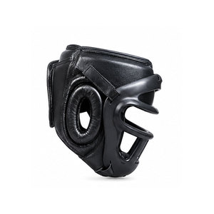 Leather Breathable Lightweight Adjustable Boxing <b>Head</b> Guard with Custom Design for Boxing and MMA <b>Training</b> - Product Image 2