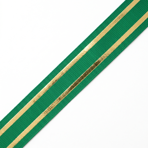 Neelkamal Industries 25mm Emerald Green Gold Metallic Jacquard Ribbon Premium Designer Trim for Apparel Accessories Styling - Product Image 3