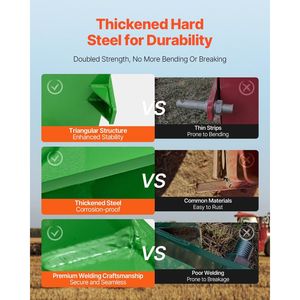 Contenitore per Zavorra Resistente alla Corrosione, a 3 Punti, Categoria 1, per Trattore, Capacità di Carico 800 libbre, con Ricevitore Gancio Traino da 2 Pollici, Scatola Zavorra Spessa - Product Image 3