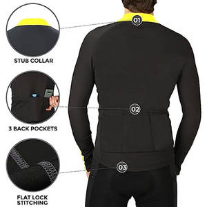 Maillot de Ciclismo Profesional con Sublimación Completa, Antibacteriano, Ligero, Transpirable, Cortavientos, 100% Poliéster, con Logotipo Personalizado - Product Image 3