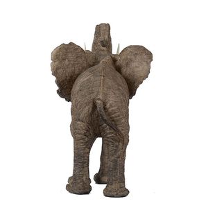 Elefante Decorativo de Poliresina Tai de 15x8x12 Pulgadas con Trompeta para Decoración y Accesorios de Oficina - Product Image 4