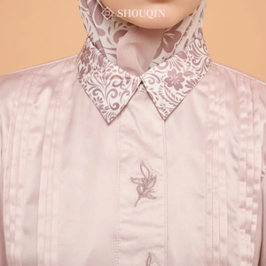 Chemise formelle décontractée à manches longues pour femmes SHOUQIN Pamela, chemisier de luxe Maxmara, élégant pour tous les jours, hauts élégants pour femmes musulmanes - Product Image 5