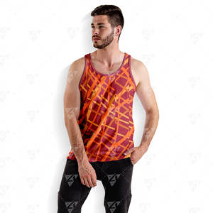 เสื้อกล้ามผู้ชายสีพื้นขายส่ง รับสกรีนโลโก้และลวดลาย ระบายอากาศได้ดี เป็นมิตรกับสิ่งแวดล้อม แห้งเร็ว ผลิตจากโพลีเอสเตอร์/คอตตอน เหมาะสำหรับใส่ลำลองและออกกำลังกาย - Product Image 5