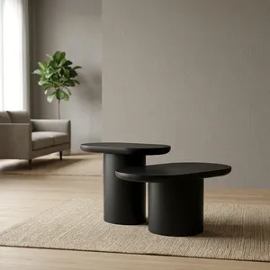 Handmade <b>Rustic</b> Round Wooden <b>Side</b> <b>Table</b> Antique Style Living Room Furniture - Product Image 4