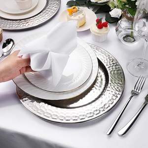 Plato de plástico resistente reutilizable, elegante, para decoración de mesas de banquete - Product Image 5