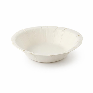 Bol de service rond jetable en carton blanc écologique de 500 ml, de qualité alimentaire, pour salade, soupe, fruits, pique-nique, restauration - Product Image 1
