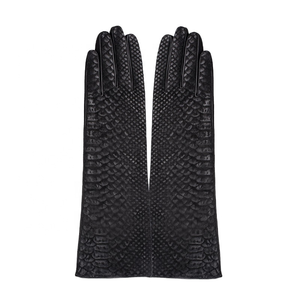 Ladies Unique Styles <b>Long</b> Opera Leather Touch Screen <b>Gloves</b> Eco-Friendly Silk Lining Snake Veins Anti-Pilling Breathable Custom - Product Image 6