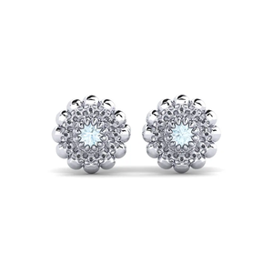 Boutons de manchette argentés pour hommes avec motif floral en strass, bijoux formels - Product Image 2