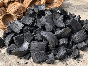Farm Horizon Coconut Shell <b>Charcoal</b> High Calorific Value Eco-Friendly Made in India - Product Image 2