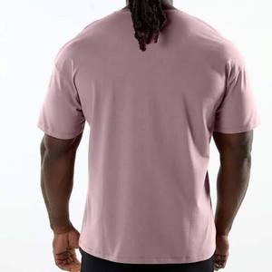 Camiseta de Hombre Color Rosa Polvoriento, Cuello Redondo, Manga Corta, Transpirable, Informal, para Verano - Product Image 4