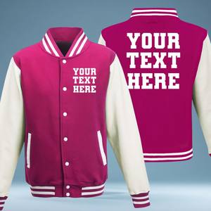 Chaqueta Bomber de Béisbol para Niños, Fabricada a Medida por OEM, 100% Poliéster, Transpirable, Ecológica, con Botones, para Otoño, para Niñas - Product Image 6