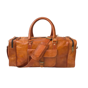 Sac de voyage en cuir de buffle de luxe, fait main, élégant, avec compartiment pour chaussures, tendance - Disponible à prix avantageux - Product Image 3