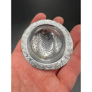 Factory Wholesale Vintage Design Metal Mesh <b>Tea</b> <b>Infuser</b> Basket Dishwasher Safe Shape Elegant Loose Leaf Strainer for Herbal - Product Image 5
