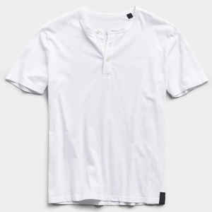 Camisetas de hombre con botones, bloques de color, cuello redondo, algodón orgánico suave, estilo streetwear, ropa de verano. - Product Image 5