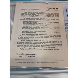 SensArray 1819A-8-1012เครื่องตรวจวัดกระบวนการสำหรับเวเฟอร์ขนาด8นิ้ว – อุปกรณ์และชิ้นส่วนเซมิคอนดักเตอร์คุณภาพสูงจากผู้ผลิตชั้นนำระดับโลกที่ได้รับความไว้วางใจ - Product Image 4