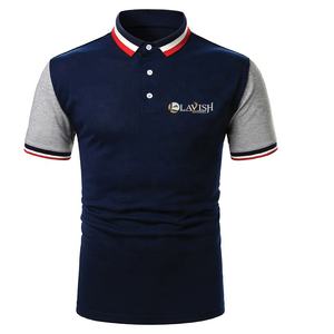 เสื้อเชิ้ตผู้ชายแบบสั่งทำพิเศษ ผ้าถักแบบสบายๆ เป็นมิตรกับสิ่งแวดล้อม ผ้าฝ้าย 100% คอปกแบบลายทาง ทรงเข้ารูป แขนสั้น ไซส์ใหญ่ 10 สี - Product Image 1