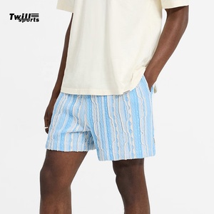 Short de gym pour homme 100% coton High Street Short de sport élastique surdimensionné en maille respirante à séchage rapide personnalisé lavé pour la course à pied - Product Image 1