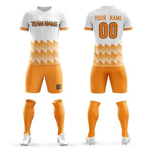 ชุดเสื้อฟุตบอลโลโก้แบบกำหนดเองจากโรงงาน OEM พร้อมบริการระดับมืออาชีพและโลโก้แบบกำหนดเองสำหรับผู้จัดจำหน่ายทีม - Product Image 1