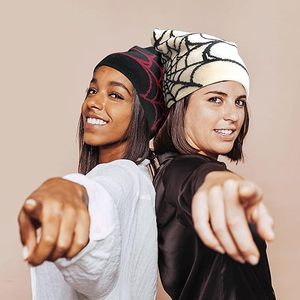 Gorro de punto Jacquard personalizado con bordado 3D estilo Y2K logotipo personalizado unisex invierno cálido gorros acrílicos - Product Image 5