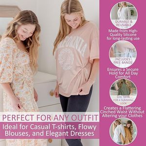 Clip in Silicone per Abbigliamento 5cm/3.5cm, Stringivita Nascosto Antiscivolo per Vestiti, Camicie e Bluse, Multiuso - Product Image 4