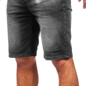 Nouveau Short Bermuda en Jean Décontracté pour Homme en Coton Uni, Style Printemps-Été, avec Logo Personnalisé, Effet Délavé - Product Image 5