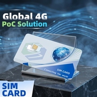 Kartu SIM Global untuk Radio Telepon Jaringan Walkie-Talkie POC 4G LTE untuk Interkom Jarak Jauh, Tidak Dijual Terpisah, Paket Opsional