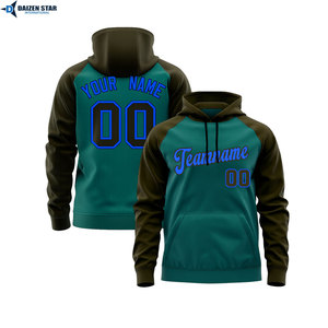 Sweat-shirt à capuche unisexe vert coupe classique avec impression par sublimation, poche, décontracté, pour l'hiver, en polaire, séchage rapide, logo frontal - Product Image 5