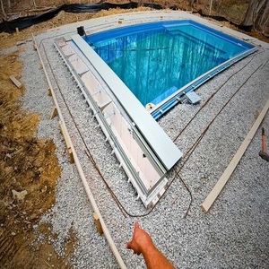 Cubierta Solar para Piscina de Entrega Rápida, Diseño Rectangular, Impermeable, Cubierta de Seguridad Automática para Piscina Sobre el Suelo - Product Image 3