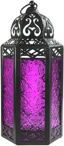 Bougeoir en métal de couleur personnalisée avec lanterne décorative en verre coupe-vent pour la décoration de la maison - Product Image 5