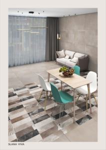 Baldosa de porcelana mate con textura esculpida de 600x600 mm para conceptos de suelos residenciales y comerciales de alta gama - Product Image 2