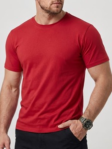 T-shirts unis pour hommes en noir et blanc, 230 GSM, poids lourd, logo personnalisé, t-shirts Pro Club de haute qualité, design personnalisé, service OEM - Product Image 1