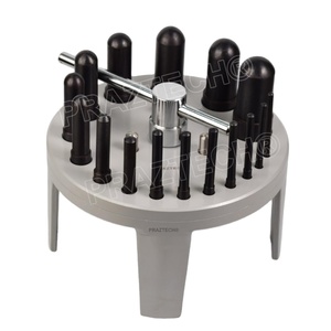 PRAZTECH® Gasket Washer Shims Hole Punch <b>Table</b> <b>Set</b> | 6–38mm | 16 pcs Hollow Punch Kit for Rubber, Copper, Brass & Fiber - Product Image 1