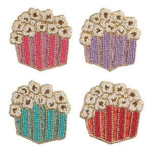 Embroidery Art Seed Beads <b>Coaster</b> For Christmas Season Elegant Christmas Decor Handmade Seed Beads <b>Beaded</b> <b>Coaster</b> - Product Image 2