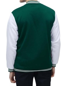 เสื้อแจ็คเก็ตวาร์ซิตี้ผู้ชายสไตล์คลาสสิกสองสี วินเทจ สำหรับฤดูหนาว กระดุมเดี่ยว ผ้าทนทาน สตรีทแวร์ลำลอง ปักลายตัวอักษร - Product Image 3