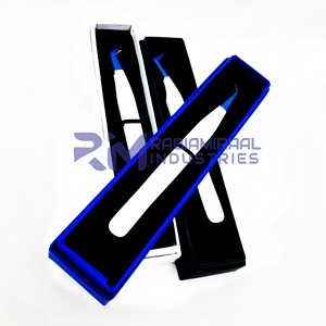 Pinzas para Extensión de Pestañas RMI con Punta de Plasma Blanca a Azul, las Mejores Puntas de Fibra de Acero Inoxidable para Uso en Volumen de Pestañas Postizas y Cejas - Product Image 3