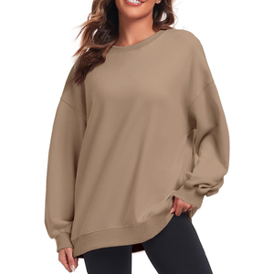 Nouveau design – Sweat-shirt d'hiver pour femme grande taille à manches longues, 100 % coton, col rond, avec logo personnalisé imprimé - Product Image 3