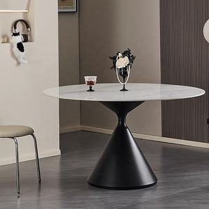 Mesa de Comedor de Diseño, Mesa de Centro Negra, Muebles Modernos y Sencillos para Sala de Estar y Recepción - Product Image 2