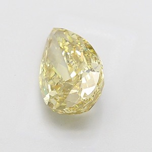Diamant en forme de poire jaune intense fantaisie de 3,00 carats, clarté VVS2, coupe excellente, diamant certifié pour bijoux de luxe - Product Image 3