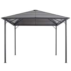 Grand auvent et pergola en aluminium et acier anthracite résistant aux UV, avec une excellente durabilité - Product Image 2