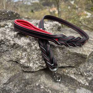 Premium handmade Leather <b>Braided</b> Dogs pet Collars designed for stylish pets and outdoor adventures in wholesale rate - Product Image 5