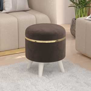 Pufes Otomanos Multiusos de Madera Sintética Noah, Taburete de MDF, Mueble para Sentarse, Reposapiés, Asiento, Puf, Reposapiés de Espuma, Paquete de 4 - Product Image 5