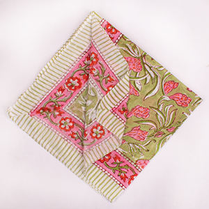 Colección de Verano EcoFriendly Craftjaipur, Pañuelo de Algodón Popelín Hecho a Mano con Estampado Floral/Geométrico, Estilo Bohemio de Lujo - Product Image 3